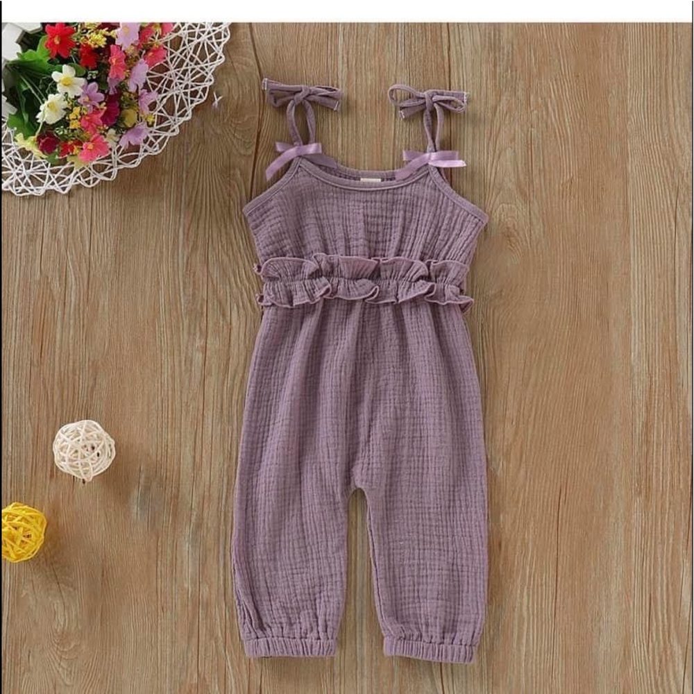 Ruffled strap jumpsuit